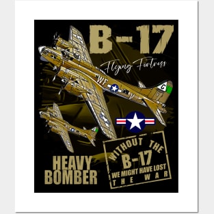 B-17 Flying Fortress heavy us air force bomber Aircraft Posters and Art